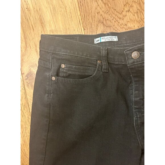 Lee Jeans Women's Size 6 Relaxed Straight Leg High Rise Outdoor Denim Black - Picture 4 of 8